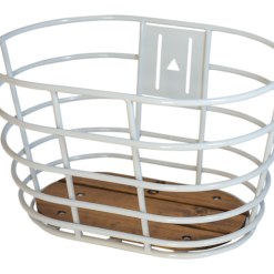 Cykelanhængere Butik 20 28" Grå Norden Kurv Med Træbund