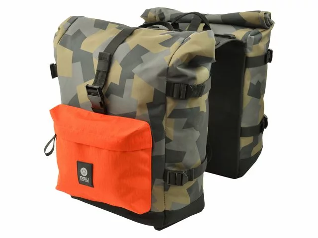AGU Urban Trend H2O Double Cykeltaske - Camo / Orange 3 AGU Urban Trend H2O Double Cykeltaske - Camo / Orange