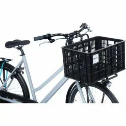 Basil Crate Recycled Kasse Til Lad Eller Bagagebærer Sort 40L åben -Cykelanhængere Butik Basil Crate Recycled kasse til lad e 1661422463 03