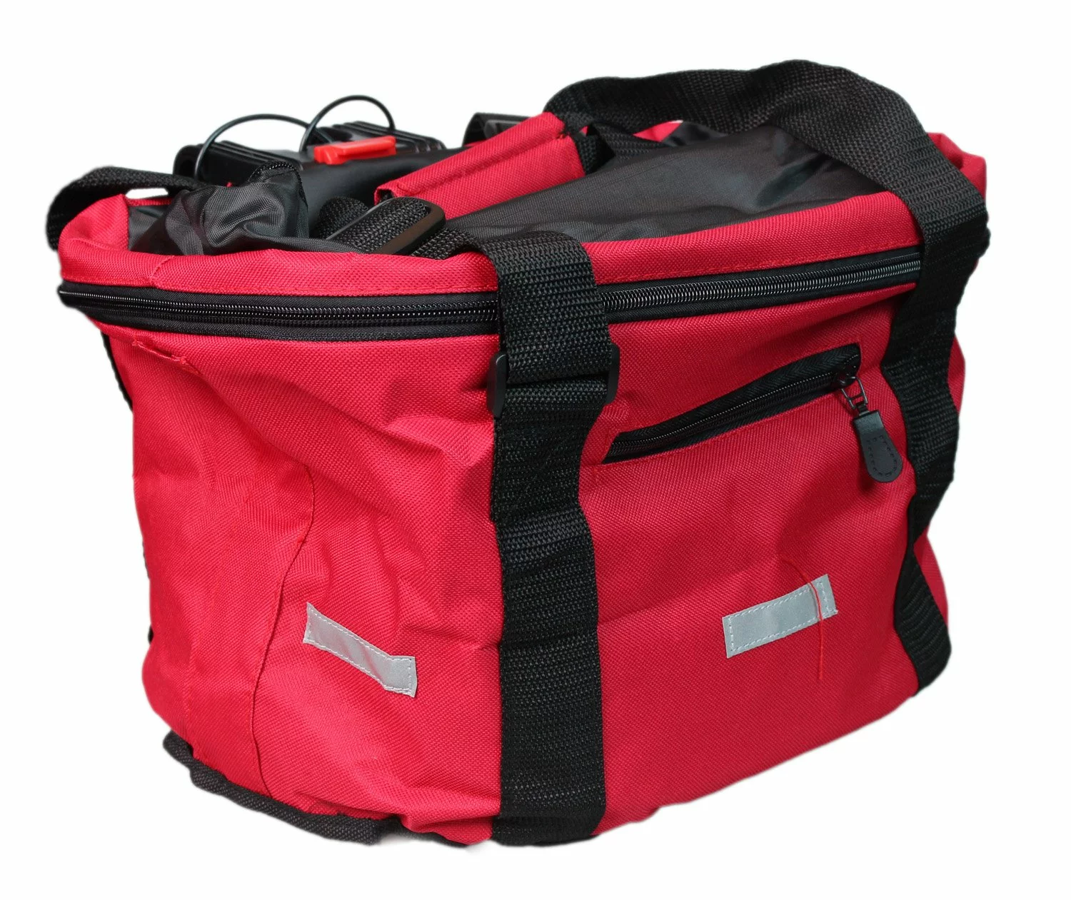 Cykeltaske Til Styr Med Quick Montering Rød 3 Cykeltaske Til Styr Med Quick Montering Rød