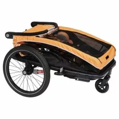 XLC Duo S Cykeltrailer Til 2 Børn Orange -Cykelanhængere Butik XLC Duo S Cykeltrailer til 2 Boern Or 1654851789 07