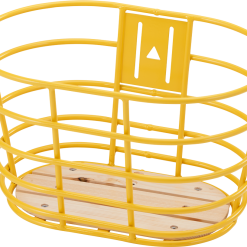Cykelanhængere Butik 24 28" Gul Norden Kurv Med Træbund
