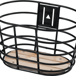 Cykelanhængere Butik 18 20"-26" Sort Norden Kurv Med Træbund